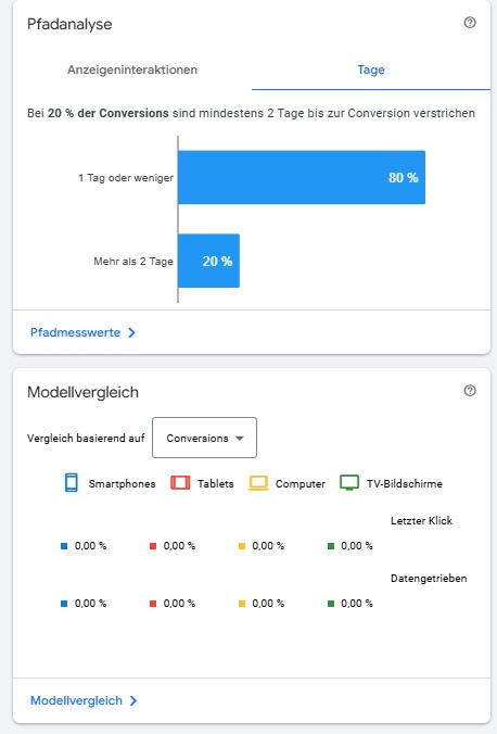 Google Ads Pfadanalyse