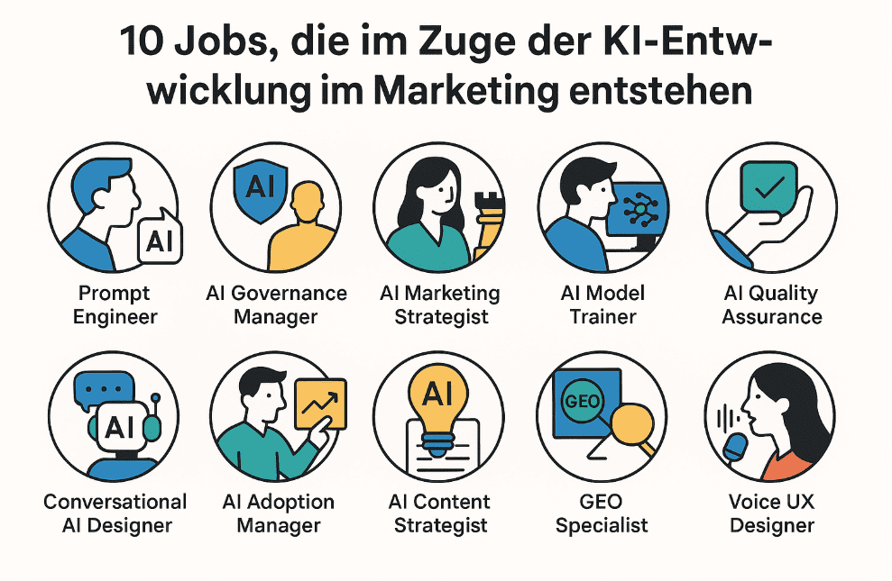 10 Jobs, die im Zuge der KI-Entwicklung im Marketing entstehen